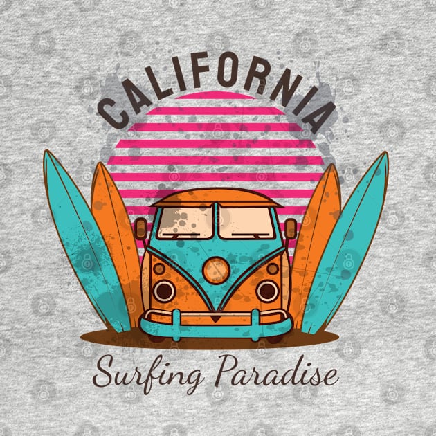 California Surfing Paradise by Don’t Care Co